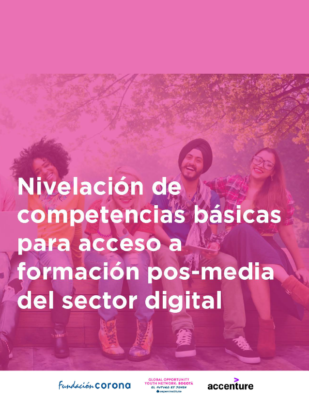 Nivelación de competencias básicas para acceso a formación posmedia del sector digital – Quiero Ser Digital