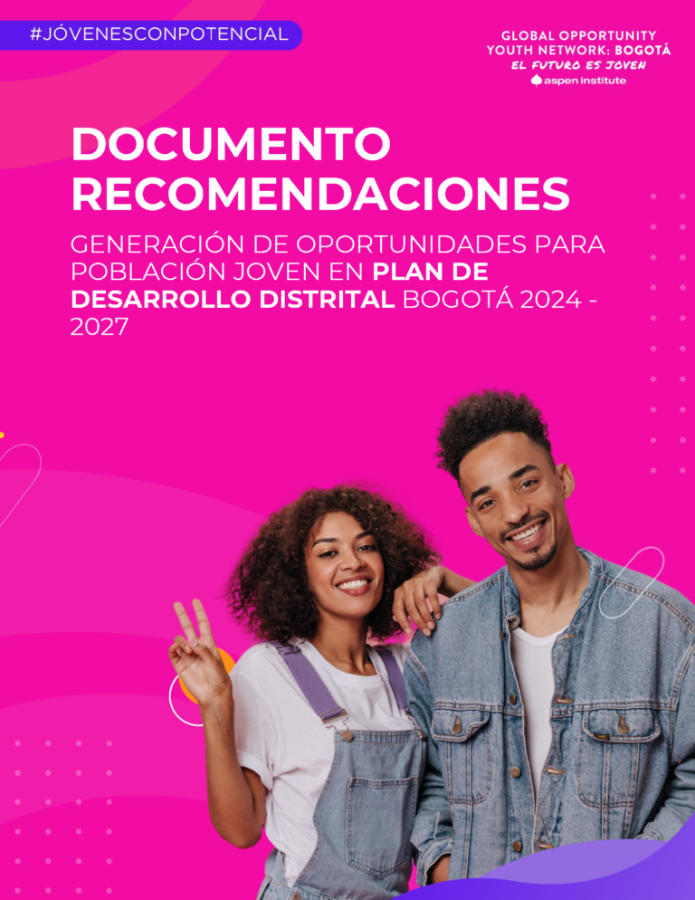 Recomendaciones juventud PDD 2024 – 2027 – GOYN Bogotá