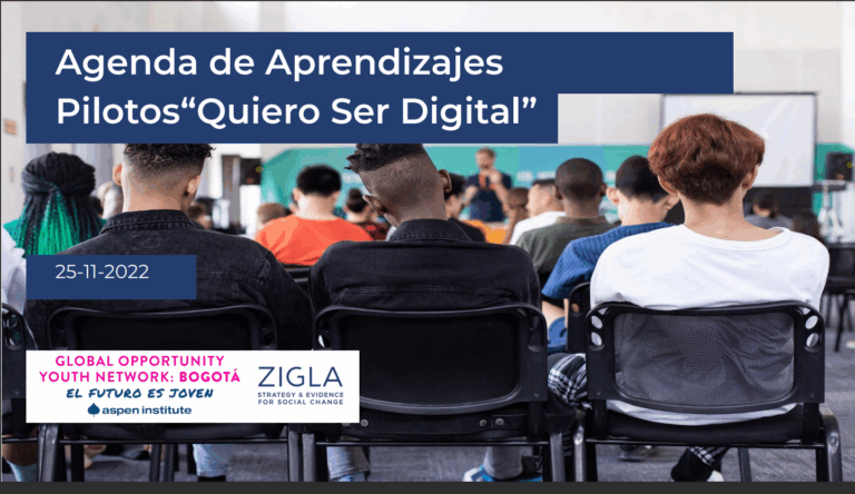 Agenda de aprendizajes pilotos ‘Quiero Ser Digital’